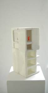 „Whitecube Loosening“ (2008) 43 cm x 20 cm x 17 cm Styropor 